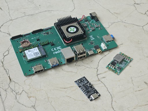 image of various circuit boards and components.
